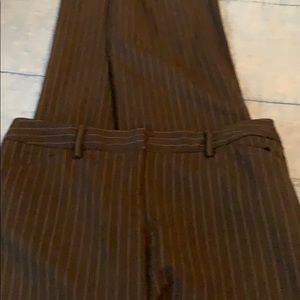 Black pinstriped pant